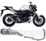 Impianto Di Scarico Completo Non Catalizzato E Con Omologazione Suono Pro-Race Nichrom Acciaio - Arrow Special Parts Compatibile Con Yamaha Mt-03 (2018-2019)