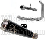 Impianto Di Scarico Completo Non Catalizzato E Con Omologazione Suono Pro-Race Nichrom Nero Acciaio - Arrow Special Parts Compatibile Con Bmw F 900 R (2020-2024)