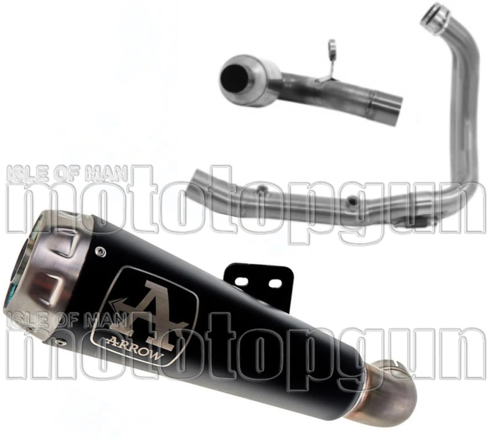 Impianto Di Scarico Completo Non Catalizzato E Con Omologazione Suono Pro-Race Nichrom Nero Acciaio - Arrow Special Parts Compatibile Con Bmw F 900 Xr (2020-2024)