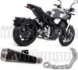 Impianto Di Scarico Completo Non Catalizzato E Con Omologazione Suono Pro-Race Nichrom Nero Acciaio - Arrow Special Parts Compatibile Con Honda Cb 1000 R (2018-2024)