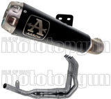 Impianto Di Scarico Completo Non Catalizzato E Con Omologazione Suono Pro-Race Nichrom Nero Acciaio - Arrow Special Parts Compatibile Con Kawasaki Z 900 (2017-2019)