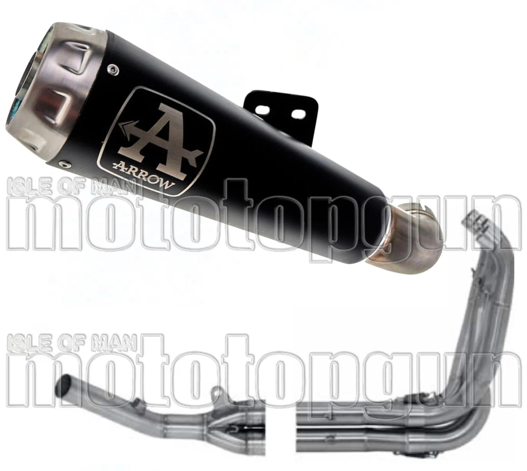 Impianto Di Scarico Completo Non Catalizzato E Con Omologazione Suono Pro-Race Nichrom Nero Acciaio - Arrow Special Parts Compatibile Con Suzuki Gsx-S 750 (2017-2020)