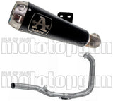 Impianto Di Scarico Completo Non Catalizzato E Con Omologazione Suono Pro-Race Nichrom Nero Acciaio - Arrow Special Parts Compatibile Con Yamaha Yzf-R3 (2019-2020)