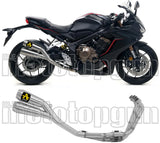 Impianto Di Scarico Completo Non Catalizzato E Con Omologazione Suono Pro-Race Twin Titanio Titanio - Arrow Special Parts Compatibile Con Honda Cbr 650 R (2019-2023)