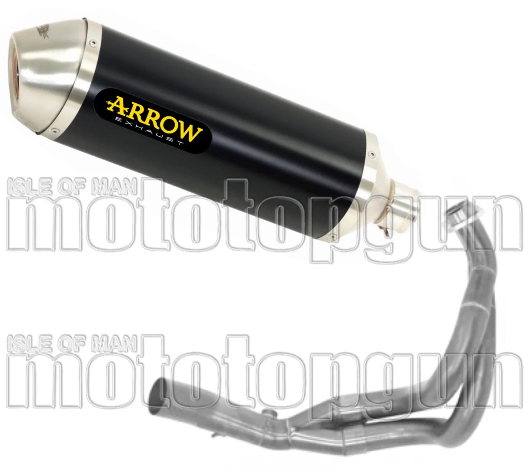 Impianto Di Scarico Completo Non Catalizzato E Con Omologazione Suono Race-Tech Alluminio Nero Acciaio - Arrow Special Parts Compatibile Con Kawasaki Ninja 650 (2017-2020)