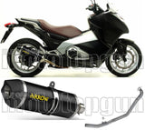 Impianto Di Scarico Completo Non Catalizzato E Con Omologazione Suono Race-Tech Alluminio Nero Carbonio - Arrow Special Parts Compatibile Con Honda Nc 700 S (2012-2014)