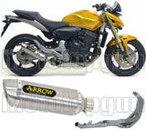 Impianto Di Scarico Completo Non Catalizzato E Con Omologazione Suono Thunder Alluminio Acciaio - Arrow Special Parts Compatibile Con Honda Cbr 600 F (2011-2013)