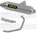 Impianto Di Scarico Completo Non Catalizzato E Con Omologazione Suono Thunder Alluminio Acciaio - Arrow Special Parts Compatibile Con Honda Crf 300 L (2021-2024)