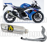 Impianto Di Scarico Completo Non Catalizzato E Con Omologazione Suono Thunder Alluminio Acciaio - Arrow Special Parts Compatibile Con Suzuki Gsx-R 600 Ie (2006-2007)