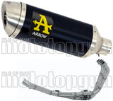 Impianto Di Scarico Completo Non Catalizzato E Con Omologazione Suono Thunder Alluminio Nero Acciaio - Arrow Special Parts Compatibile Con Honda Cb 650 R (2019-2023)