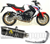 Impianto Di Scarico Completo Non Catalizzato E Con Omologazione Suono Thunder Carbonio Carbonio - Arrow Special Parts Compatibile Con Honda Cbr 650 F (2014-2018)