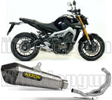 Impianto Di Scarico Completo Non Catalizzato E Con Omologazione Suono X-Kone Nichrom Carbonio - Arrow Special Parts Compatibile Con Yamaha Tracer 900 Gt (2018-2020)