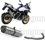 Impianto Di Scarico Completo Non Catalizzato E Con Omologazione Suono Maxi Race-Tech Titanio Carbonio - Arrow Special Parts Compatibile Con Bmw R 1250 Gs (2019-2024)