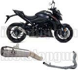 Impianto Di Scarico Completo Non Catalizzato E Con Omologazione Suono Pro-Race Nichrom Acciaio - Arrow Special Parts Compatibile Con Suzuki Katana 1000 (2019-2020)