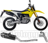 Impianto Di Scarico Completo Non Catalizzato E Con Omologazione Suono Explorer Alluminio Nero Fondello Carby - Arrow Special Parts Compatibile Con Suzuki Dr-Z4S (2025-2026)