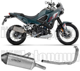 Impianto Di Scarico Completo Non Catalizzato E Con Omologazione Suono Explorer Titanio Fondello Carby - Arrow Special Parts Compatibile Con Kawasaki Kle 500 (2026)