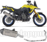 Impianto Di Scarico Completo Non Catalizzato E Con Omologazione Suono Explorer Titanio Fondello Carby - Arrow Special Parts Compatibile Con Suzuki V-Strom 800 De (2025-2026)