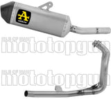 Impianto Di Scarico Completo Non Catalizzato E Con Omologazione Suono Explorer Titanio Fondello Carby - Arrow Special Parts Compatibile Con Yamaha Ténéré 700 (2025-2026)
