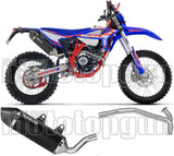 Impianto Di Scarico Completo Non Catalizzato E Con Omologazione Suono Icon Alluminio Nero - Arrow Special Parts Compatibile Con Beta Rr 125 4T Enduro - Motard (2024-2025)