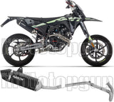 Impianto Di Scarico Completo Non Catalizzato E Con Omologazione Suono Icon Alluminio Nero Fondello Carby - Arrow Special Parts Compatibile Con Fantic Motor Xef 125 (2025-2026)
