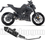 Impianto Di Scarico Completo Non Catalizzato E Con Omologazione Suono Icon Alluminio Nero Fondello Carby - Arrow Special Parts Compatibile Con Zontes Zt 125 U (2025-2026)