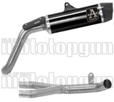 Impianto Di Scarico Completo Non Catalizzato E Con Omologazione Suono Indy-Race Alluminio Nero Carbonio - Arrow Special Parts Compatibile Con Moto Guzzi V85 Tt (2021-2023)