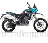 Impianto Di Scarico Completo Non Catalizzato E Con Omologazione Suono Indy-Race Evo Alluminio Nero Fondello Carby - Arrow Special Parts Compatibile Con Kove Moto 800 X Pro (2025-2026)