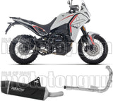 Impianto Di Scarico Completo Non Catalizzato E Con Omologazione Suono Indy-Race Evo Alluminio Fondello Carby - Arrow Special Parts Compatibile Con Moto Morini X-Cape 700 (2025-2026)