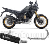 Impianto Di Scarico Completo Non Catalizzato E Con Omologazione Suono Indy-Race Evo Alluminio Nero Fondello Inox - Arrow Special Parts Compatibile Con Voge Valico 800 Dsx Rally (2025-2026)