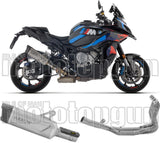 Impianto Di Scarico Completo Non Catalizzato E Con Omologazione Suono Indy-Race Evo Titanio Fondello Carby - Arrow Special Parts Compatibile Con Bmw M 1000 Xr (2025-2026)