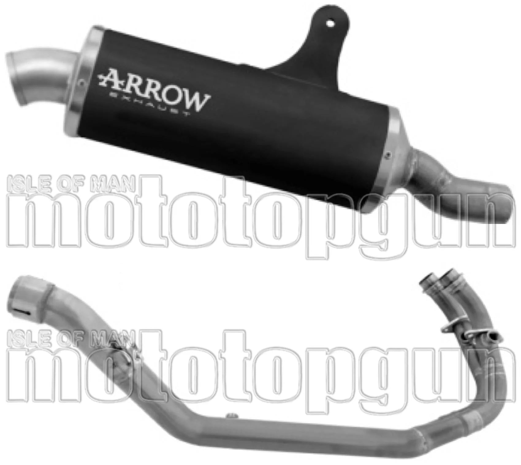 Impianto Di Scarico Completo Non Catalizzato E Con Omologazione Suono Indy Race Alluminio Nero - Arrow Special Parts Compatibile Con Benelli Trk 702 - X (2025-2026)