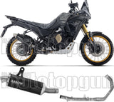 Impianto Di Scarico Completo Non Catalizzato E Con Omologazione Suono Indy-Race Evo Alluminio Nero Fondello Carby - Arrow Special Parts Compatibile Con Voge Valico 800 Dsx Rally (2025-2026)