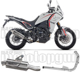 Impianto Di Scarico Completo Non Catalizzato E Con Omologazione Suono Indy-Race Evo Alluminio Nero Fondello Carby - Arrow Special Parts Compatibile Con Moto Morini X-Cape 700 (2025-2026)
