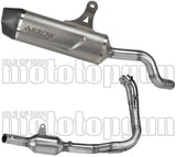 Impianto Di Scarico Completo Non Catalizzato E Con Omologazione Suono Indy-Race Evo Titanio Fondello Carby - Arrow Special Parts Compatibile Con Cfmoto 700 Mt Adventure (2025-2026)