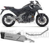 Impianto Di Scarico Completo Non Catalizzato E Con Omologazione Suono Indy-Race Evo Titanio Fondello Carby - Arrow Special Parts Compatibile Con Honda Nc 750 X (2025-2026)
