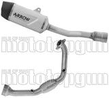 Impianto Di Scarico Completo Non Catalizzato E Con Omologazione Suono Titanio Fondello Carby - Arrow Special Parts Compatibile Con Ktm 390 Enduro R (2025-2026)