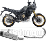 Impianto Di Scarico Completo Non Catalizzato E Con Omologazione Suono Indy-Race Evo Titanio Fondello Inox - Arrow Special Parts Compatibile Con Voge Valico 800 Dsx Rally (2025-2026)