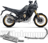 Impianto Di Scarico Completo Non Catalizzato E Con Omologazione Suono Indy-Race Evo Alluminio Nero Fondello Carby - Arrow Special Parts Compatibile Con Voge Valico 800 Dsx Rally (2025-2026)