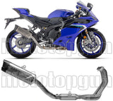 Impianto Di Scarico Completo Catalizzato E Con Omologazione Suono Indy-Race Evo Titanio Fondello Carby - Arrow Special Parts Compatibile Con Yamaha Yzf R9 (2025)