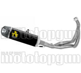 Impianto Di Scarico Completo Non Catalizzato E Con Omologazione Suono Indy-Race Alluminio Nero Carbonio - Arrow Special Parts Compatibile Con Kawasaki Ninja 650 (2021-2023)