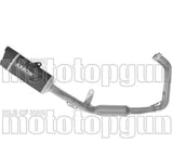 Impianto Di Scarico Completo Catalizzato E Con Omologazione Suono Indy-Race Evo Alluminio Nero Fondello Carby - Arrow Special Parts Compatibile Con Yamaha Mt-07 (2025-2026)