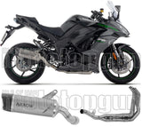 Impianto Di Scarico Completo Non Catalizzato E Con Omologazione Suono Indy-Race Evo Titanio Fondello Carby - Arrow Special Parts Compatibile Con Kawasaki Ninja 1100 Sx (2025-2026)