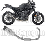 Impianto Di Scarico Completo Non Catalizzato E Con Omologazione Suono Indy-Race Evo Titanio Fondello Carby - Arrow Special Parts Compatibile Con Yamaha Mt-07 (2025-2026)