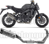 Impianto Di Scarico Completo Non Catalizzato E Con Omologazione Suono Indy-Race Evo Titanio Fondello Carby - Arrow Special Parts Compatibile Con Yamaha Mt-09 35Kw (2024-2026)