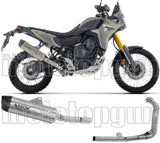 Impianto Di Scarico Completo Non Catalizzato E Con Omologazione Suono Indy-Race Evo Titanio Fondello Carby - Arrow Special Parts Compatibile Con Yamaha Ténéré 700 (2025-2026)