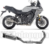 Impianto Di Scarico Completo Catalizzato E Con Omologazione Suono Indy-Race Evo Titanio Fondello Carby - Arrow Special Parts Compatibile Con Yamaha Tracer 9 (2025-2026)