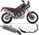 Impianto Di Scarico Completo Non Catalizzato E Con Omologazione Suono Indy-Race Evo Titanio Fondello Carby - Arrow Special Parts Compatibile Con Aprilia Tuareg 660 (2025-2026)