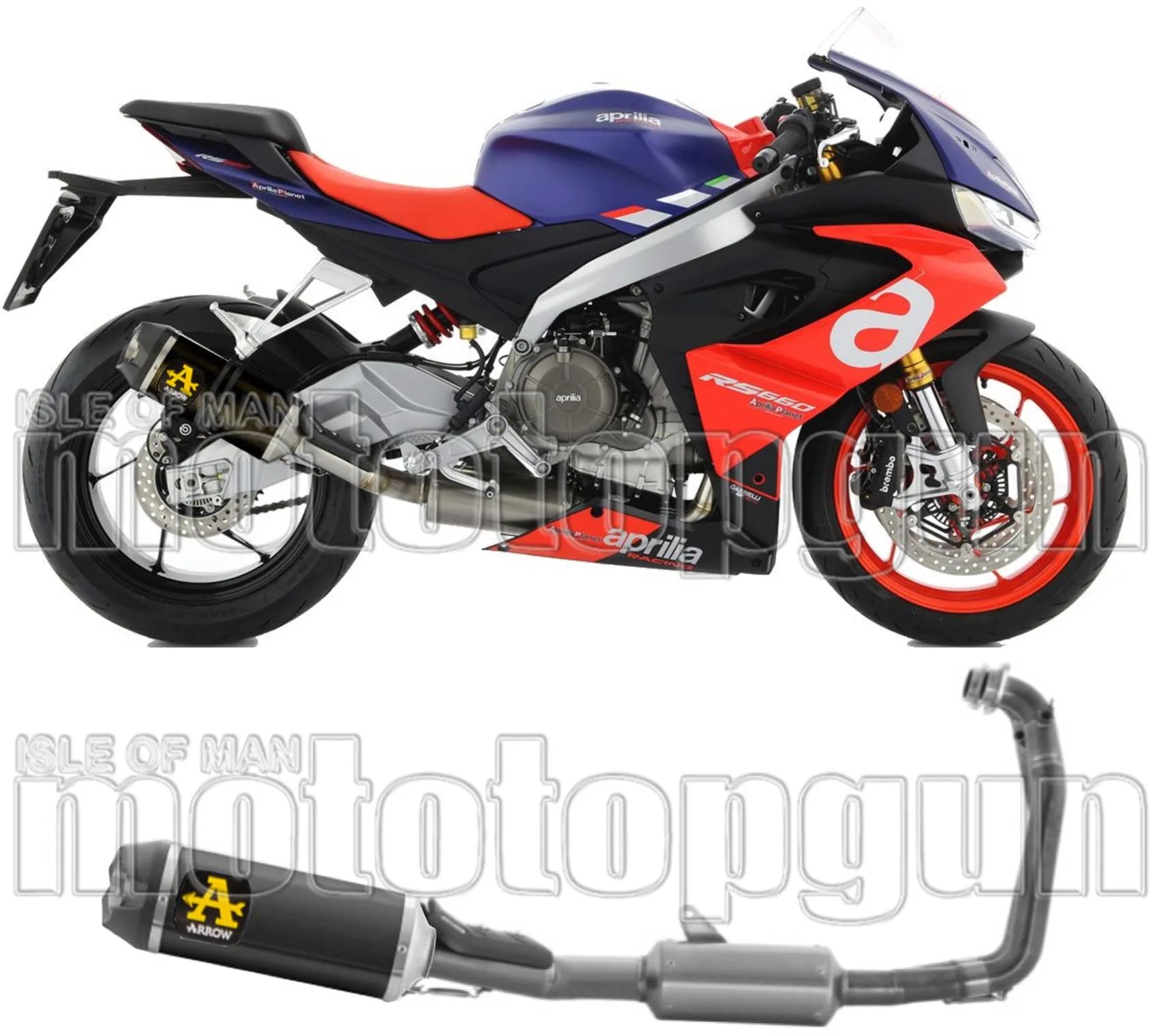 Impianto Di Scarico Completo Non Catalizzato E Con Omologazione Suono Indy-Race Alluminio Nero Carbonio - Arrow Special Parts Compatibile Con Aprilia Tuono 660 (2021-2024)