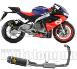 Impianto Di Scarico Completo Catalizzato E Con Omologazione Suono Indy-Race Alluminio Nero Carbonio - Arrow Special Parts Compatibile Con Aprilia Rs 660 (2020-2024)