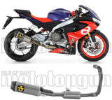 Impianto Di Scarico Completo Catalizzato E Con Omologazione Suono Indy-Race Titanio Carbonio - Arrow Special Parts Compatibile Con Aprilia Rs 660 (2020-2024)